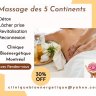 Massage Montréal Massothérapeute 60 min. $70